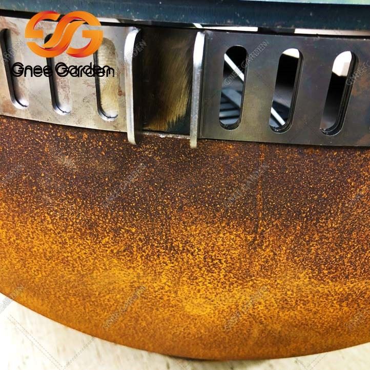 Corten Steel grill fire bowl1
