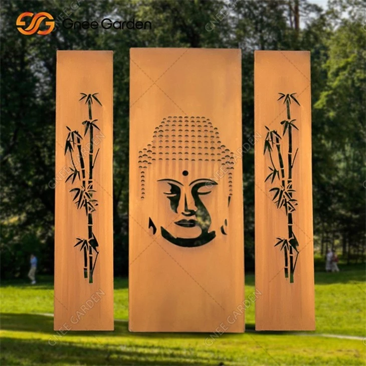 Garden Decorative Corten Steel Screen
