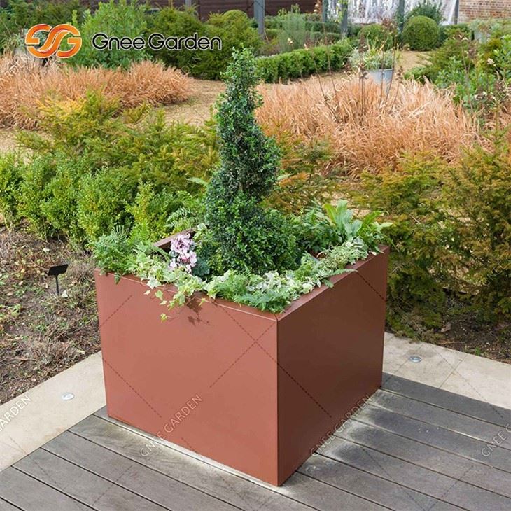 High Quantity Corten Steel Flowerpot