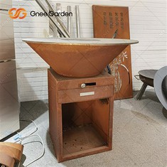 Corten 스틸 그릴 바베큐