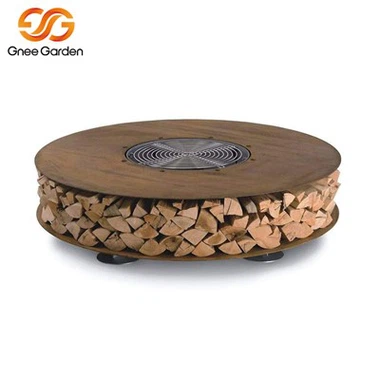 Corten 스틸 야외 벤치
