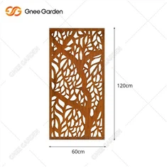 Corten 강철 야외 정원 스크린