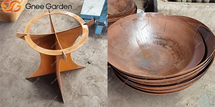 Corten steel camping bbq Corten steel camping bbq