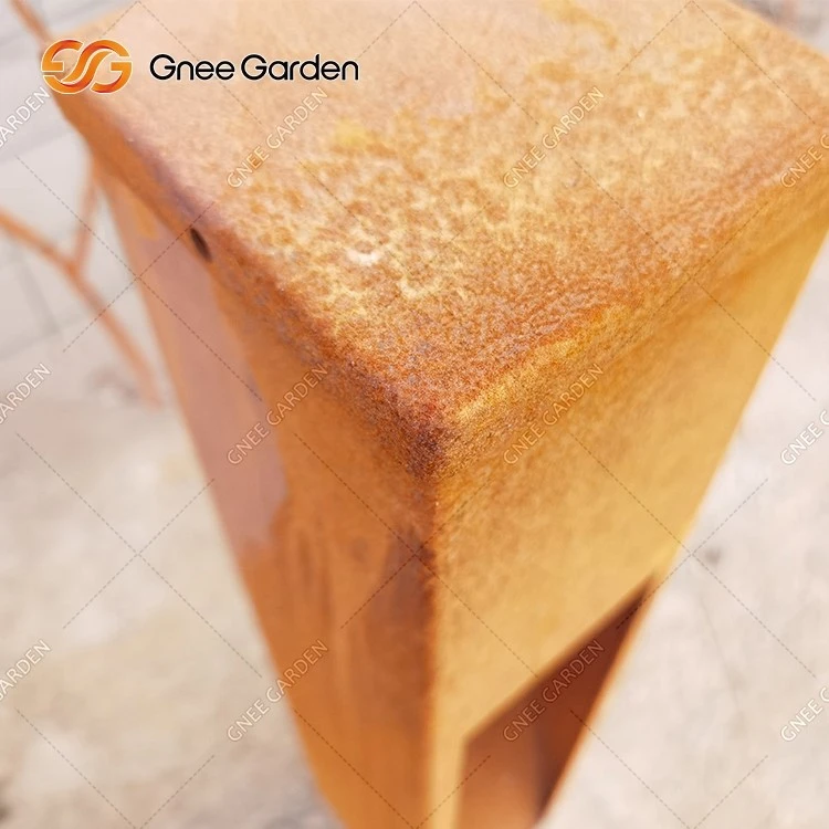 Corten Steel Wear Resistance Lighting Bollards Corten Steel Wear Resistance Lighting Bollards